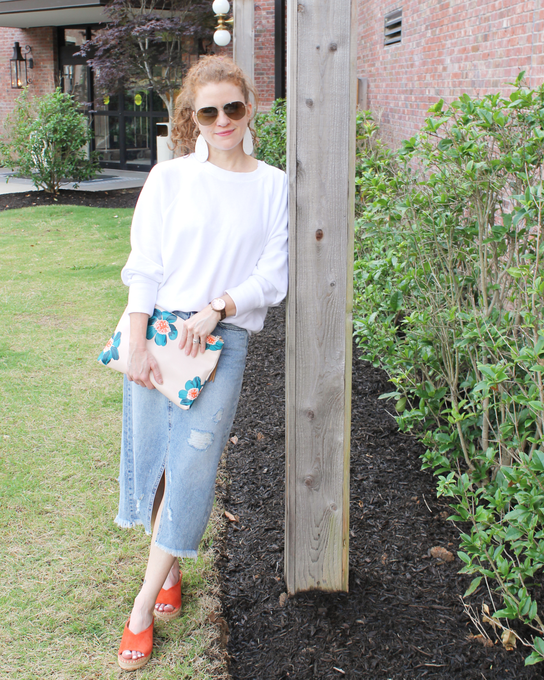 How to Style a Denim Midi Skirt for Spring