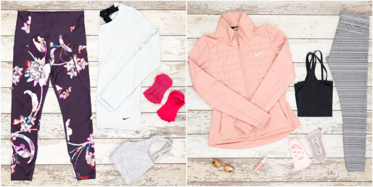 My Favorite Workout Clothing Picks Flat lay photos