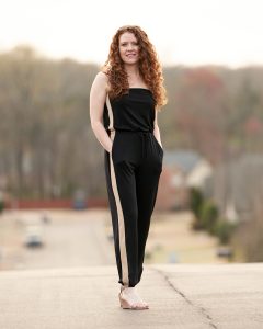 3 Ways to Style a Jumpsuit for Spring - Nude wedges and earrings