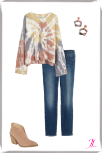 Photo of tie dye sweater and jeans