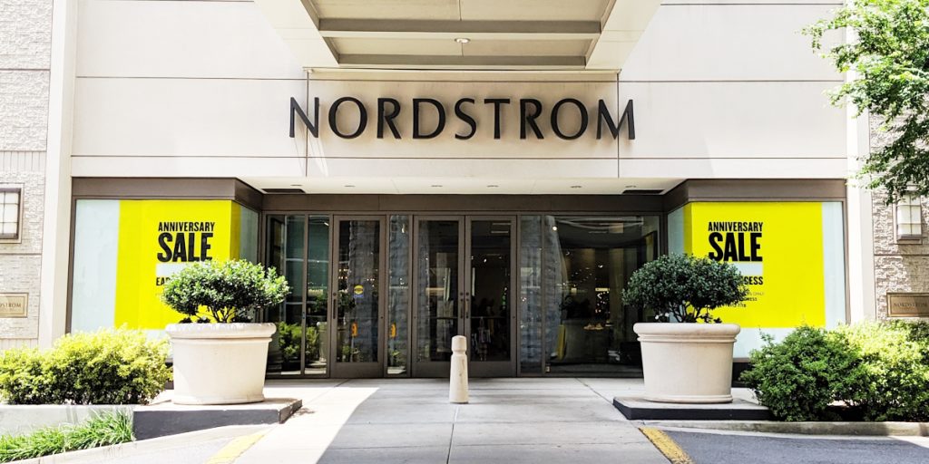 Picture of the Front Of Nordstrom in Nashville for the Anniversary Sale