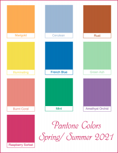 Pantone Colors 2021 Color Palette3 – Style by Jamie Lea