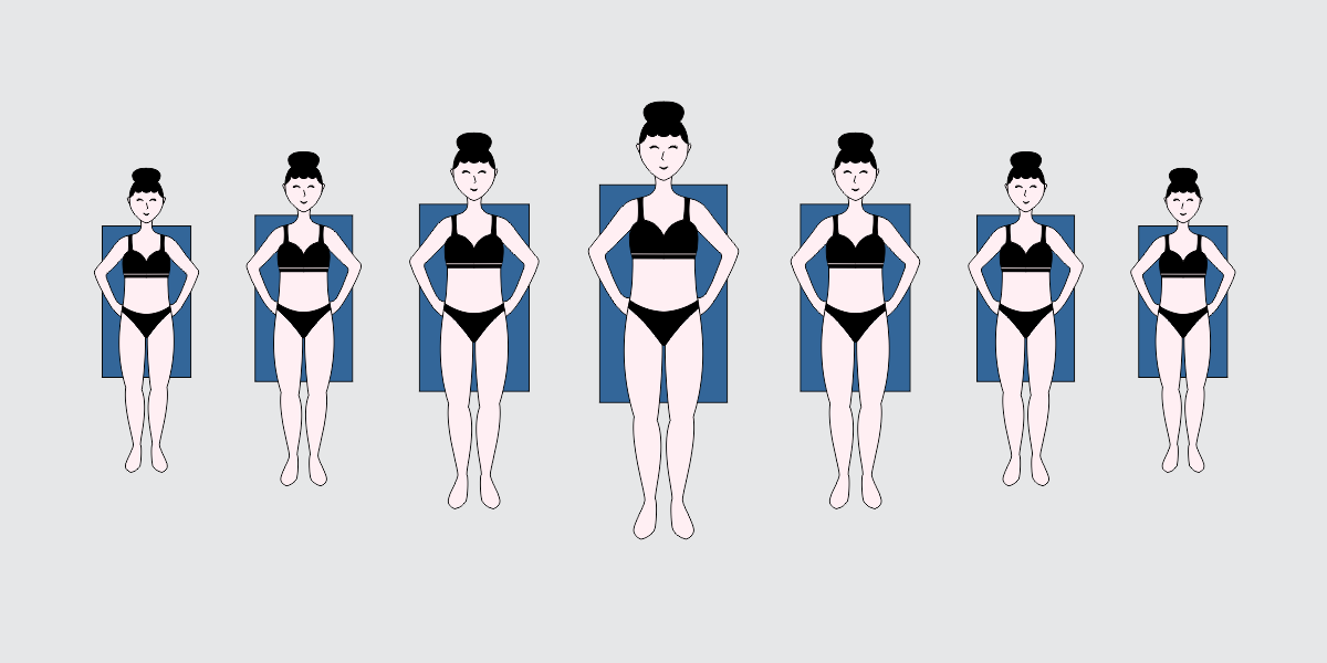 How to get on sale hourglass figure from rectangle