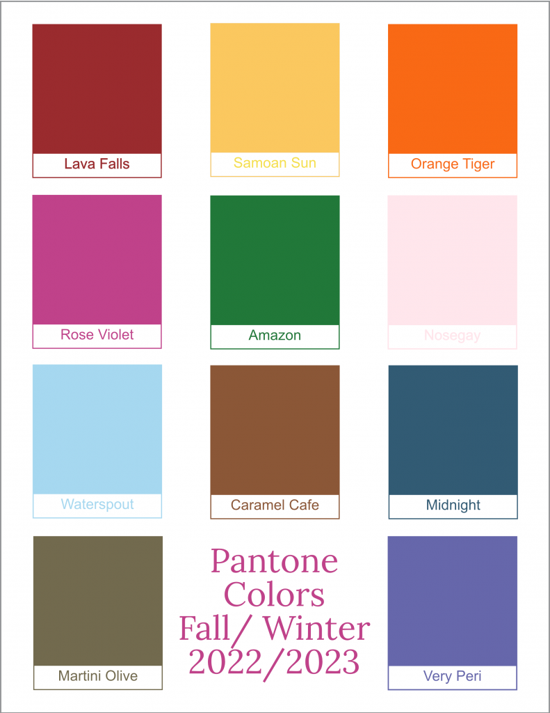 Fall-Winter 2022/2023 - Trendy Colors to Keep in Mind