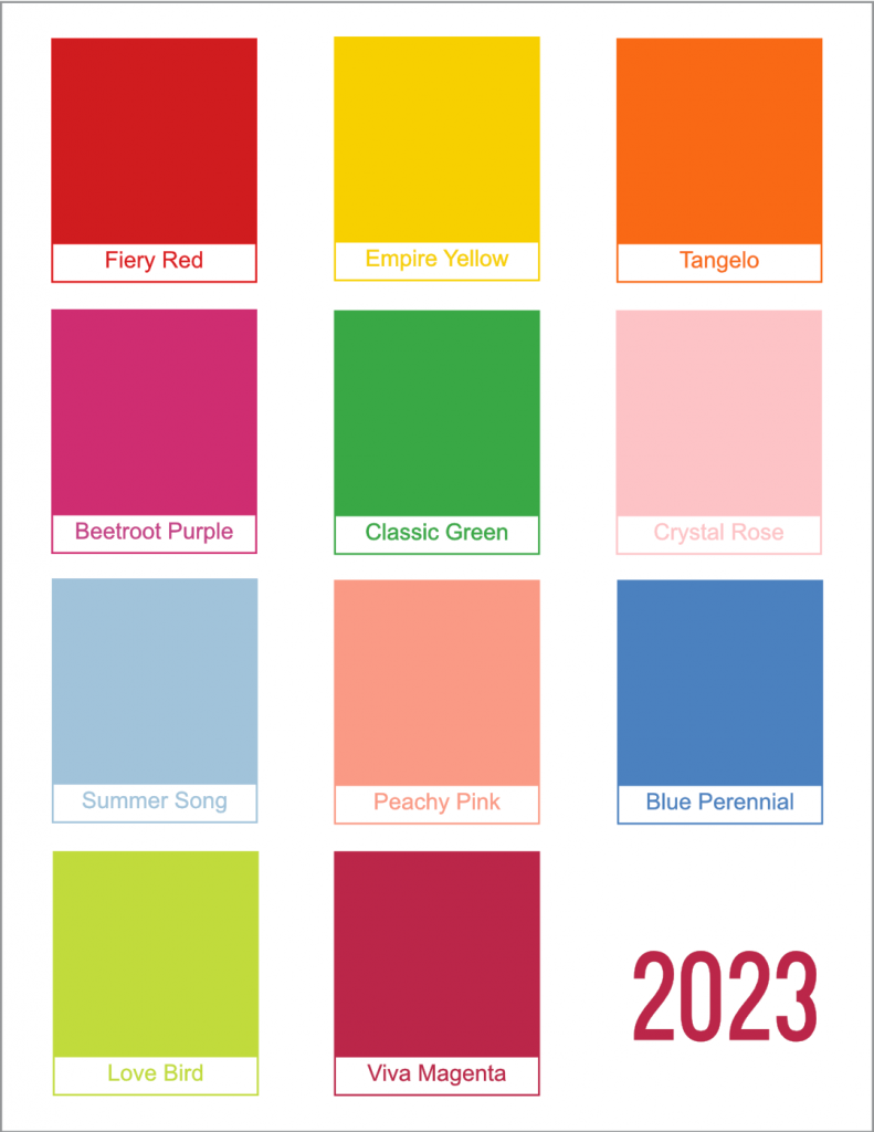 Color of the Year 2023 and PANTONE SPRING/SUMMER TRENDS